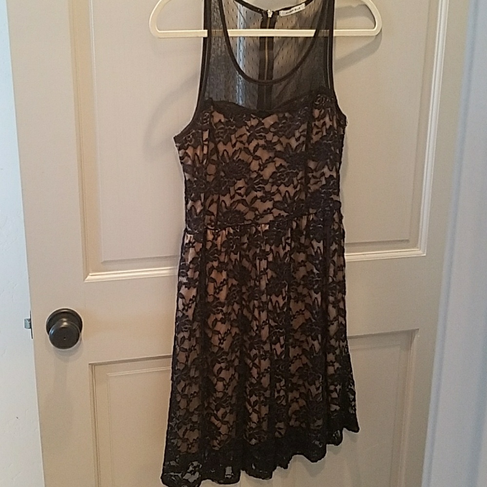 Black lace dress